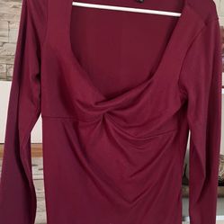 Burgundy Blouse 