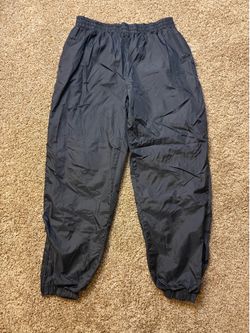 USA Olympic JCPenny Nylon Windbreaker Pants Mens Size XL Vintage Black