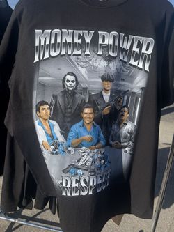 Black Money Powder And Respect T-Shirt