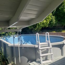 Above ground pool.