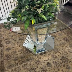 Round Glass Table 
