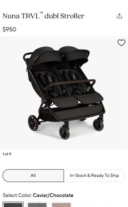 Nuna TRVL Dubl Double Stroller