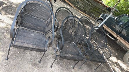 6 sillas mesedoras