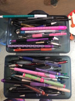 Pens with pencil box