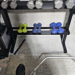 Dumbbells and Rack