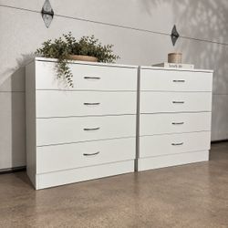 Matching White Dresser Drawer Units (Slim Size for Accessories)