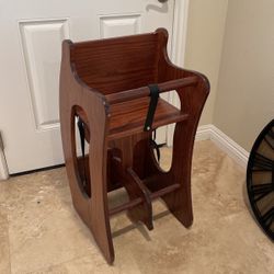 Amish Rocking Chair, High Chair, Student Table Solid Oak Wood