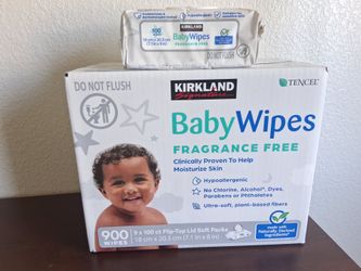Kirkland Signature Fragrance Free Baby Wipes 900ct