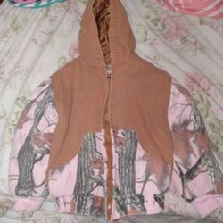 Pink camo&tan 4t girls jacket
