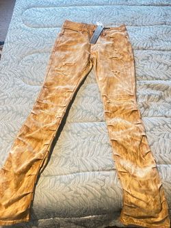 Smoke Rise Men's Lazy Stacked Slim Fit Denim Jeans