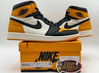 Size 12 Nike Air Jordan 1 Retro OG High Yellow Toe Used