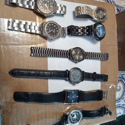 Watch Lot/ Waltham, Relic, Armitron, Axqua, Bum Equipment 