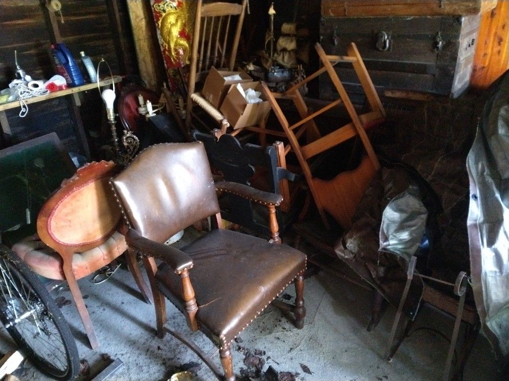 Multiple Styles Of Antique Chairs