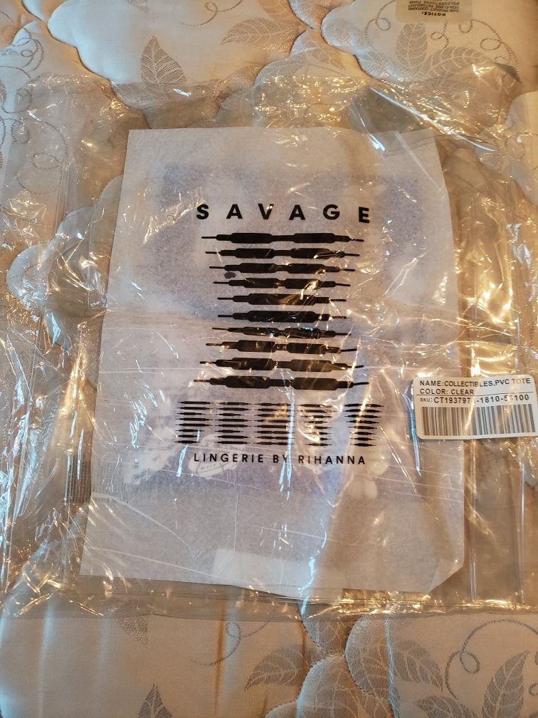 Savage X Fenty Clear Tote Bag