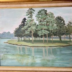 Landscape Signed Painting 24in x 20 1/2in 