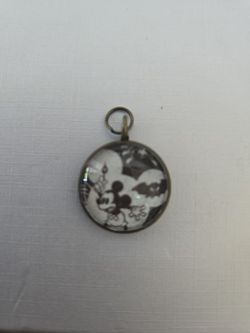 Mickey Mouse Glass Dome Pendant Charm