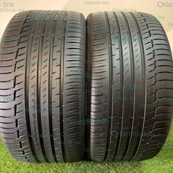 V92  315 30 22 107Y  Continental  PremiumContact 6 - 2 Used Tires 80% Life 