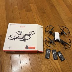 DJI Tello Boost Combo Drone, 3 Batteries And Charger, Box Opened, Never Used.