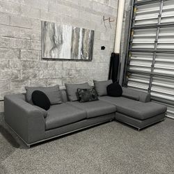 Modern Gray Carlo Perazzi Sectional 