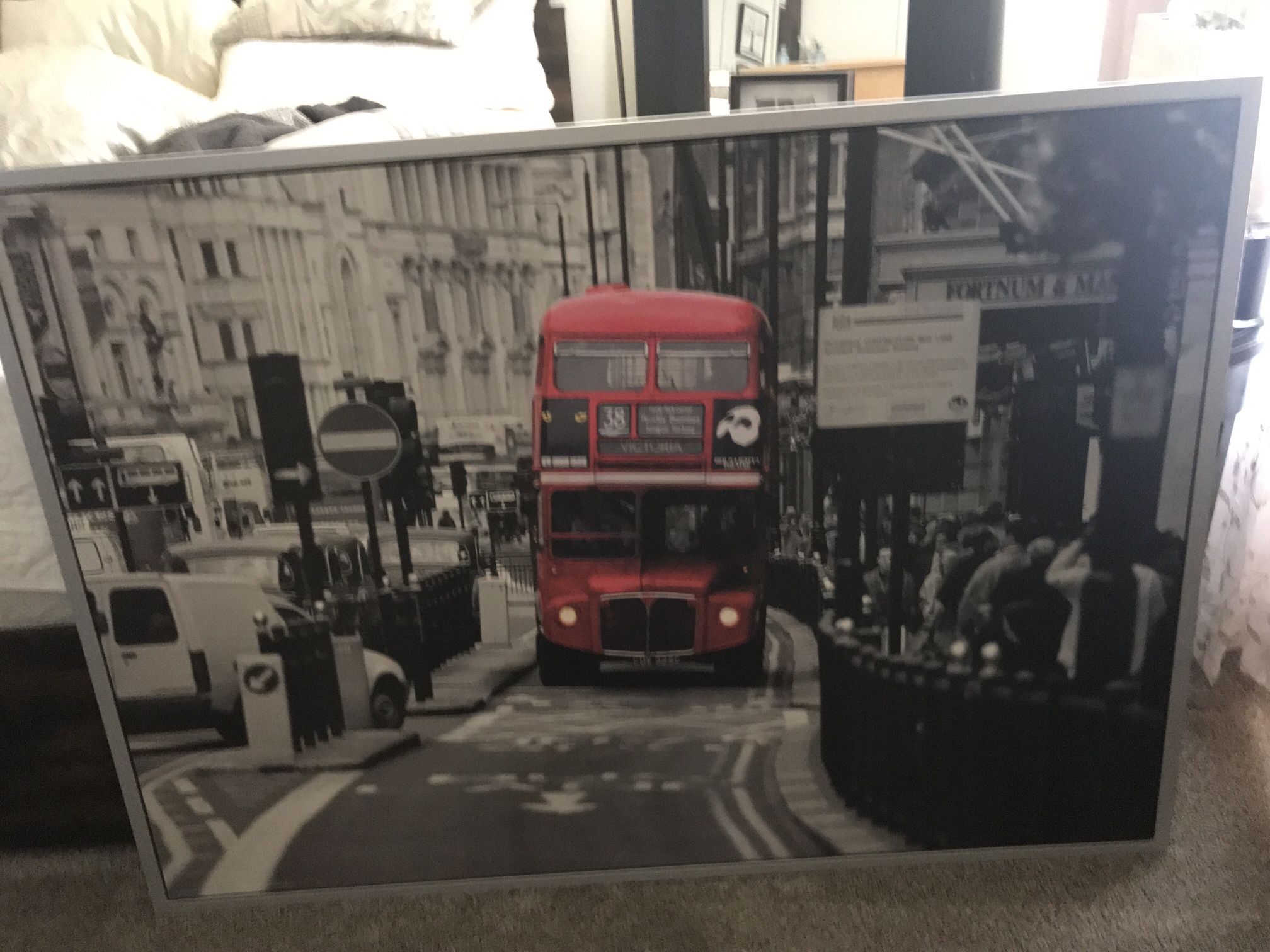 Large Silver Framed Print About 3 Feet X Feet ( I Have To Measure Again