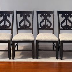 4 DINING CHAIRS STANFORD SWIRL FARMHOUSE STYLE