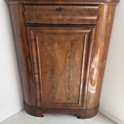 Vintage corner cabinet or hutch