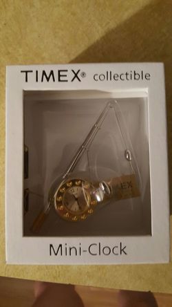 Timex collectible clock fishing pole
