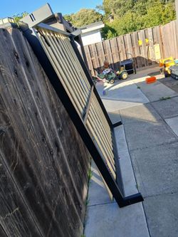 King size bed frame black