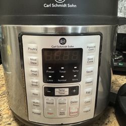 Carl Schmidt Sohn 6Qt Pressure Cooker and Air Fryer Combo