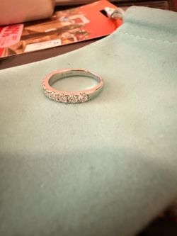Moissanite in 925 Sterling Silver ring size 6