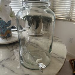Glass Beverage Dispenser Set