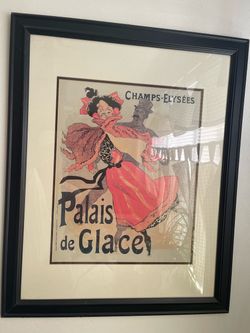 French Palais de Glacé print 31.5” w x 25.5” L