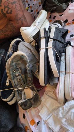 Bag of shoes. Somewhat used.