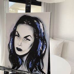 Vampira Original Painting 