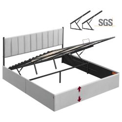 VASAGLE Lift Up Storage Bed Frame King Size