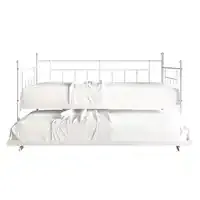Queen bed and twin bed pull out