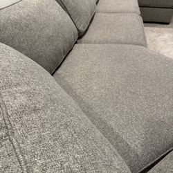 Macy Upholstered Living Room Fabric (Right Chaise, Cuddler Sectional)