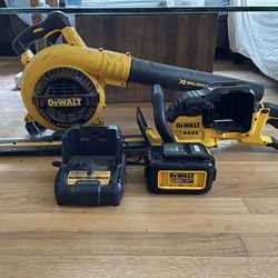 Dewalt Blower And Trimmer With Charger 