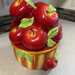 Apple Basket Cookie Jar