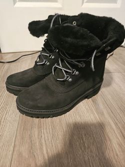 Timberland black boots size 8