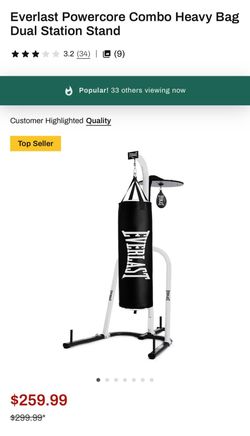 Everlast Power Core combo with speed bag and heavy bag