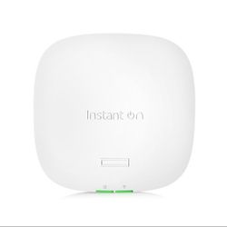 HPE Networking Instant On Access Point AP22 2x2 WiFi 6 Indoor Wireless Access Point | Long Range, Secure, Smart Mesh Support | Power Source Not Includ