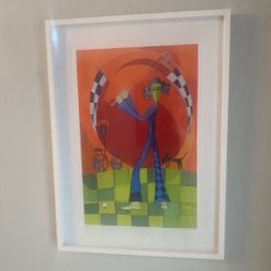 Signed Lithograph Framed Wall Art Print