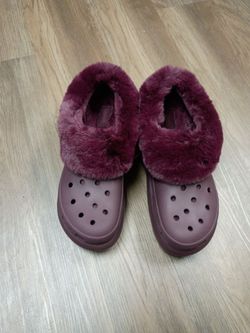 Crocks  furever crush lined  platform clogs
