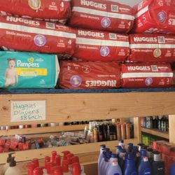 Huggins And Pampers Diapers ($8) Each