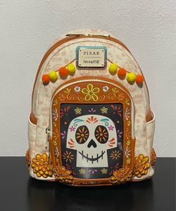Loungefly Disney Pixar Coco Photo Frame Day of the Dead Mini Backpack