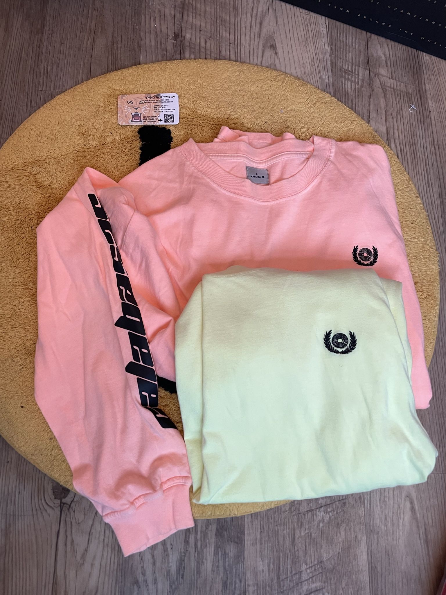 VINTAGE YEEZY CALABASAS LONG SLEEVES BOTH BRAND NEW SIZE L