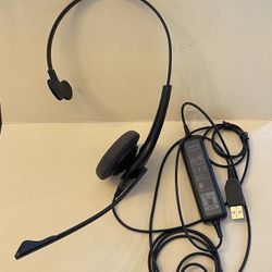 Jabra Biz 1500 USB Duo Wired Call Center Professional Headset