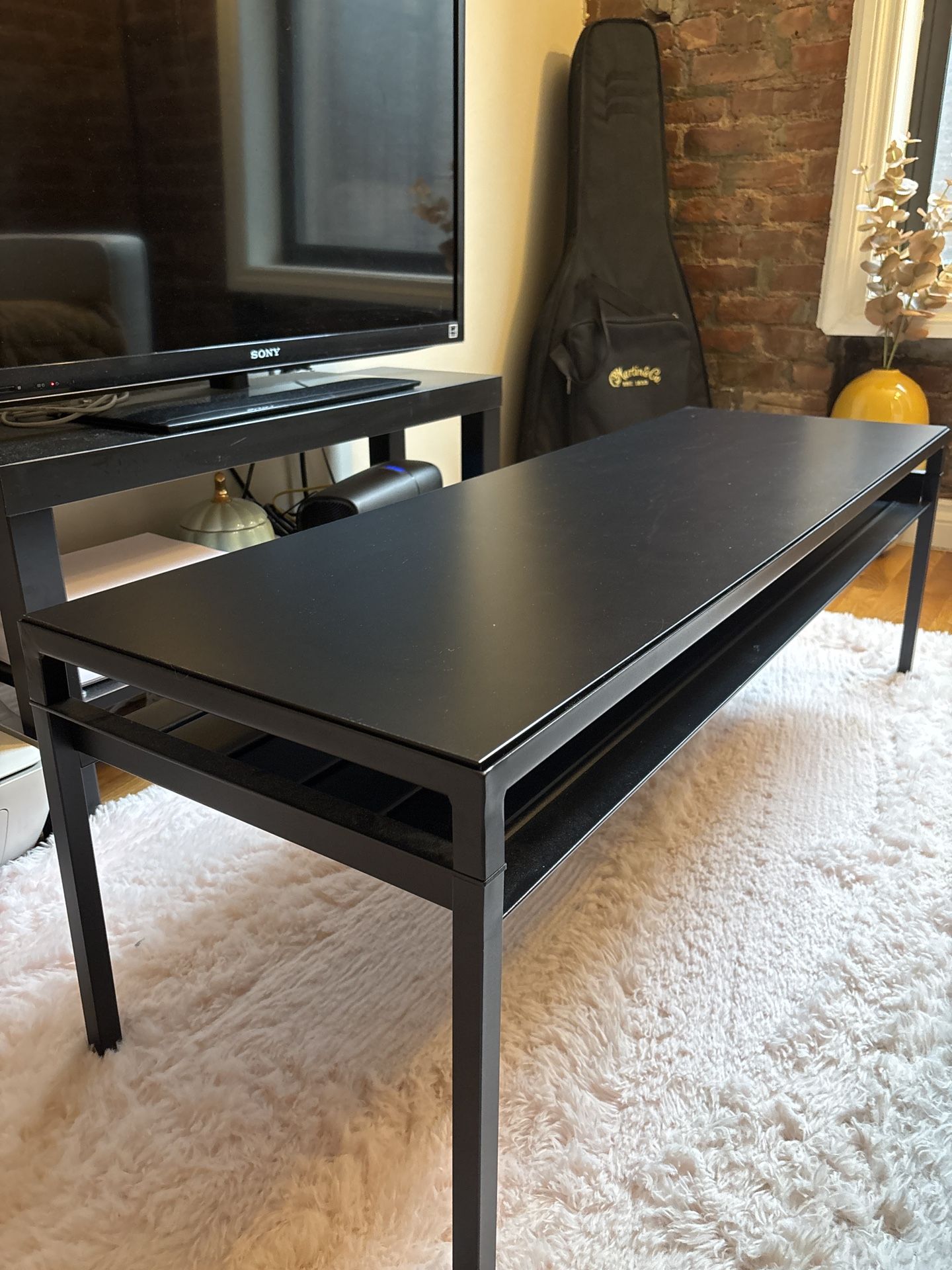 Black Rectangular Coffee Table