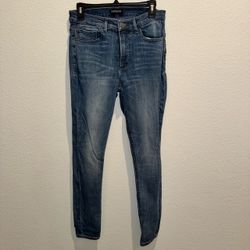 Express Medium Wash Skinny Jeans